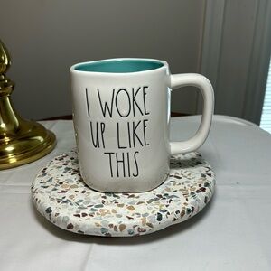 Rae Dunn I woke up like this coffee/ tea mug